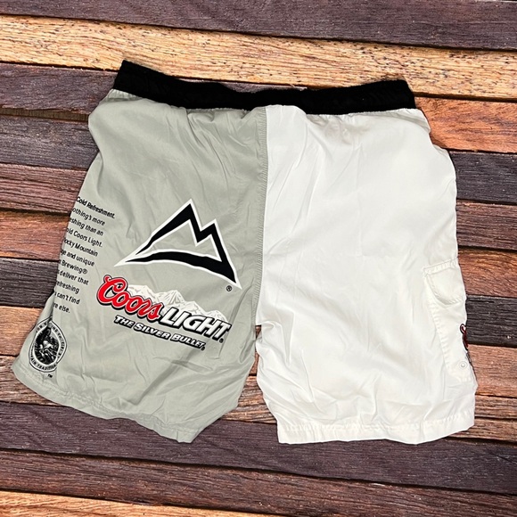 Coors Light Swim Trunks Board Shorts Swim Trunks Mens Size 38 - Picture 2 of 7